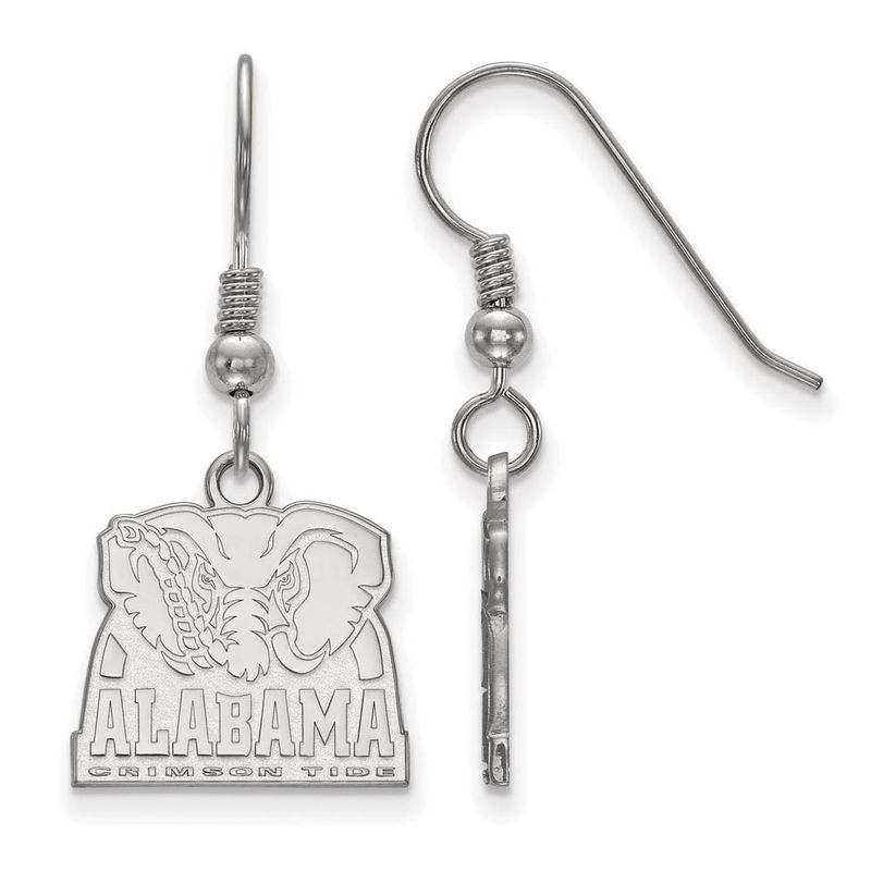Sterling Silver University Of Alabama Small Logo Dangle Earrings